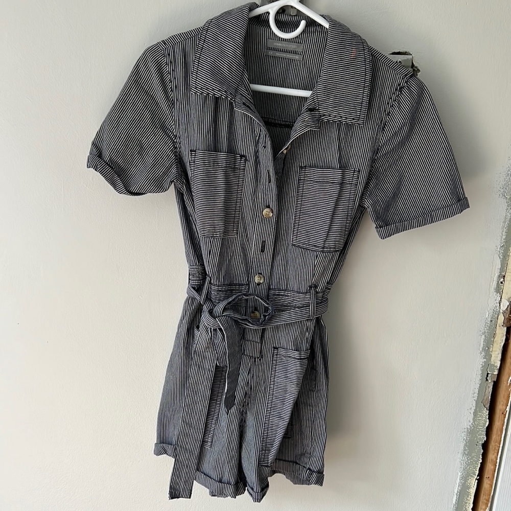 Pin striped Romper